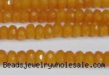 CCN4120 15.5 inches 4*6mm faceted rondelle candy jade beads