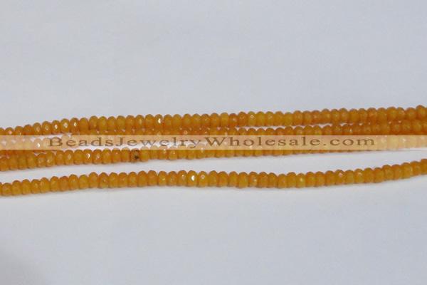 CCN4120 15.5 inches 4*6mm faceted rondelle candy jade beads