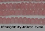 CCN4122 15.5 inches 4*6mm faceted rondelle candy jade beads