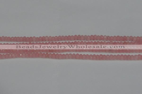 CCN4122 15.5 inches 4*6mm faceted rondelle candy jade beads