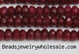 CCN4128 15.5 inches 4*6mm faceted rondelle candy jade beads