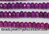 CCN4129 15.5 inches 4*6mm faceted rondelle candy jade beads