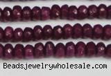 CCN4130 15.5 inches 4*6mm faceted rondelle candy jade beads