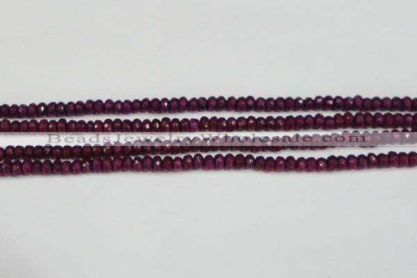 CCN4130 15.5 inches 4*6mm faceted rondelle candy jade beads