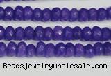 CCN4131 15.5 inches 4*6mm faceted rondelle candy jade beads