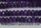 CCN4132 15.5 inches 4*6mm faceted rondelle candy jade beads