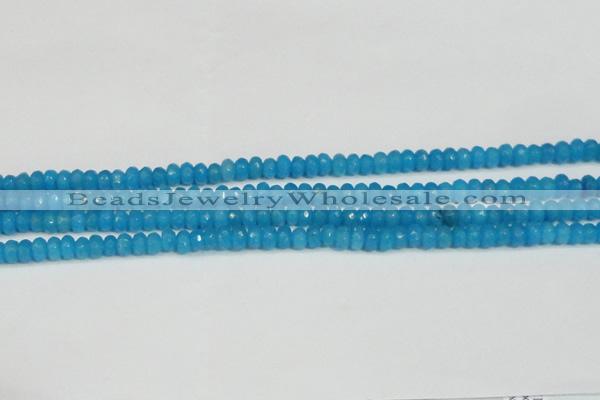 CCN4133 15.5 inches 4*6mm faceted rondelle candy jade beads