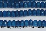 CCN4134 15.5 inches 4*6mm faceted rondelle candy jade beads