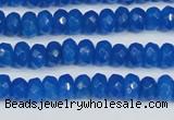 CCN4135 15.5 inches 4*6mm faceted rondelle candy jade beads