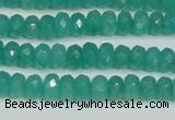 CCN4137 15.5 inches 4*6mm faceted rondelle candy jade beads