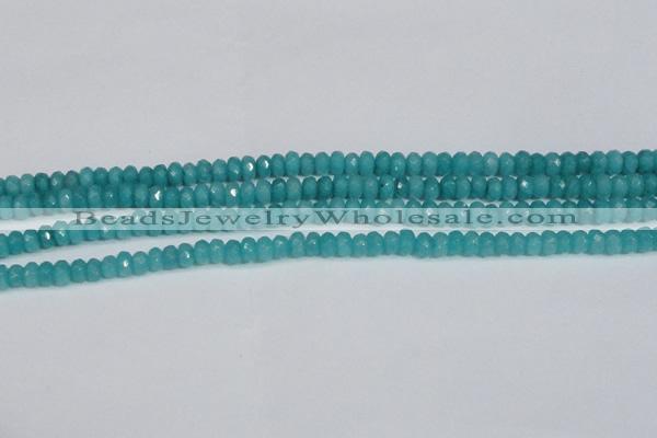 CCN4138 15.5 inches 4*6mm faceted rondelle candy jade beads