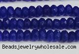 CCN4142 15.5 inches 4*6mm faceted rondelle candy jade beads