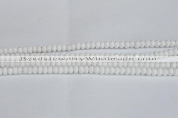 CCN4150 15.5 inches 5*8mm faceted rondelle candy jade beads