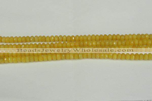 CCN4151 15.5 inches 5*8mm faceted rondelle candy jade beads