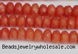 CCN4153 15.5 inches 5*8mm faceted rondelle candy jade beads