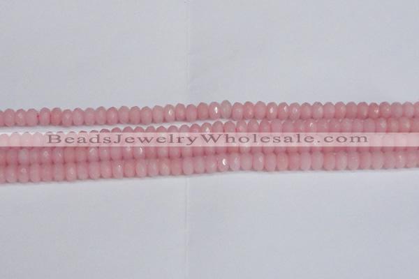 CCN4154 15.5 inches 5*8mm faceted rondelle candy jade beads