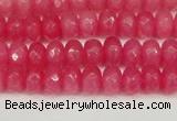 CCN4156 15.5 inches 5*8mm faceted rondelle candy jade beads