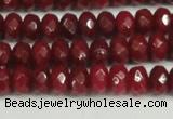 CCN4159 15.5 inches 5*8mm faceted rondelle candy jade beads