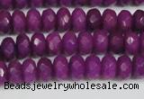 CCN4162 15.5 inches 5*8mm faceted rondelle candy jade beads