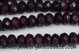 CCN4164 15.5 inches 5*8mm faceted rondelle candy jade beads