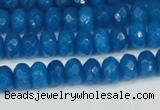 CCN4165 15.5 inches 5*8mm faceted rondelle candy jade beads