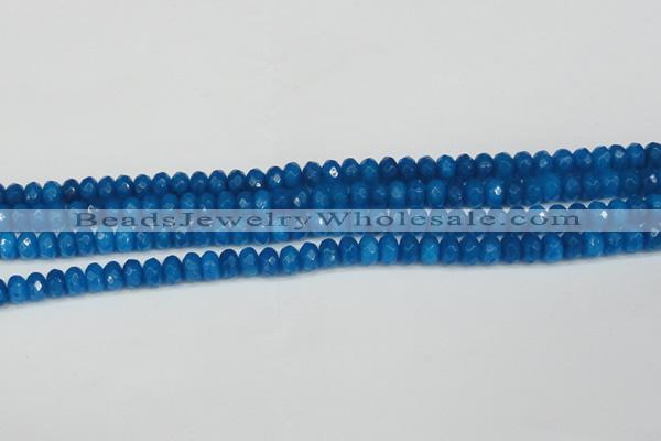 CCN4165 15.5 inches 5*8mm faceted rondelle candy jade beads