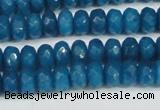 CCN4166 15.5 inches 5*8mm faceted rondelle candy jade beads