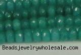 CCN4169 15.5 inches 5*8mm faceted rondelle candy jade beads