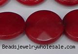 CCN4186 15.5 inches 20mm faceted coin candy jade beads wholesale