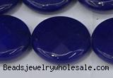 CCN4189 15.5 inches 20mm faceted coin candy jade beads wholesale