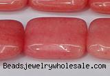 CCN4196 15.5 inches 18*25mm rectangle candy jade beads wholesale