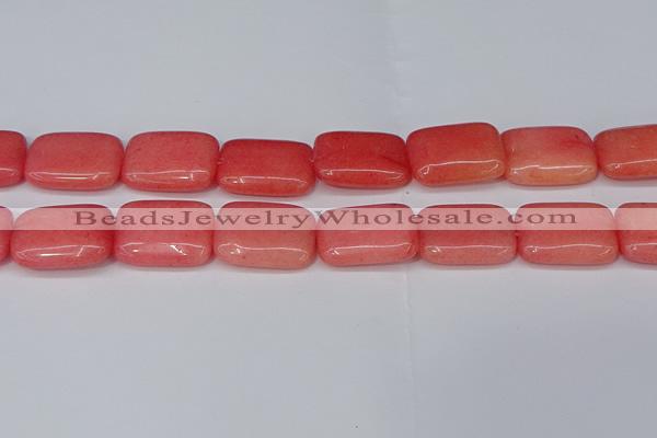 CCN4196 15.5 inches 18*25mm rectangle candy jade beads wholesale