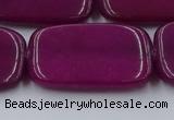 CCN4202 15.5 inches 30*40mm rectangle candy jade beads wholesale