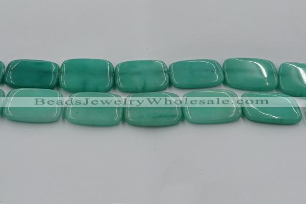 CCN4207 15.5 inches 30*40mm rectangle candy jade beads wholesale