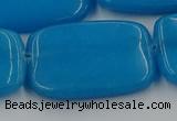 CCN4208 15.5 inches 30*40mm rectangle candy jade beads wholesale