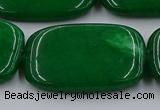 CCN4212 15.5 inches 30*40mm rectangle candy jade beads wholesale