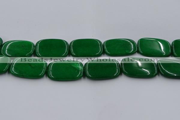 CCN4212 15.5 inches 30*40mm rectangle candy jade beads wholesale