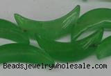 CCN422 15.5 inches 8*30mm curved moon candy jade beads wholesale