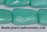 CCN4254 15.5 inches 18*25mm faceted trapezoid candy jade beads