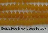 CCN4500 15.5 inches 3*5mm rondelle matte candy jade beads