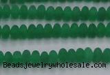 CCN4503 15.5 inches 3*5mm rondelle matte candy jade beads