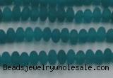 CCN4505 15.5 inches 3*5mm rondelle matte candy jade beads