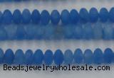 CCN4506 15.5 inches 3*5mm rondelle matte candy jade beads