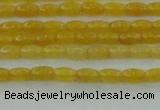 CCN4511 15.5 inches 3*5mm rice candy jade beads wholesale