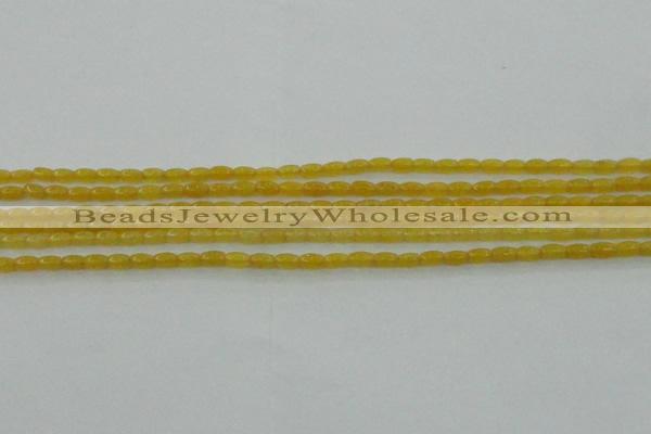 CCN4511 15.5 inches 3*5mm rice candy jade beads wholesale