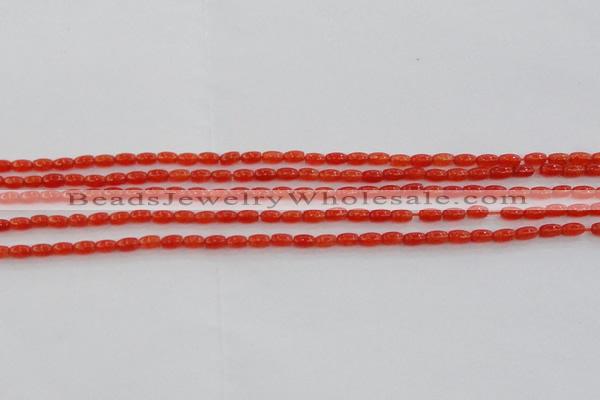 CCN4512 15.5 inches 3*5mm rice candy jade beads wholesale