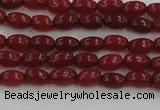 CCN4520 15.5 inches 4*6mm rice candy jade beads wholesale