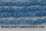 CCN4521 15.5 inches 4*6mm rice candy jade beads wholesale