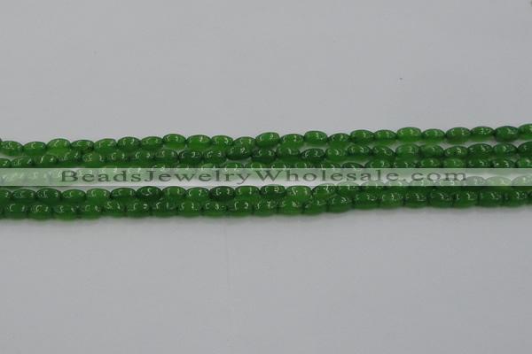 CCN4523 15.5 inches 4*6mm rice candy jade beads wholesale