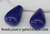 CCN468 15.5 inches Top-drilled 18*25mm teardrop candy jade beads